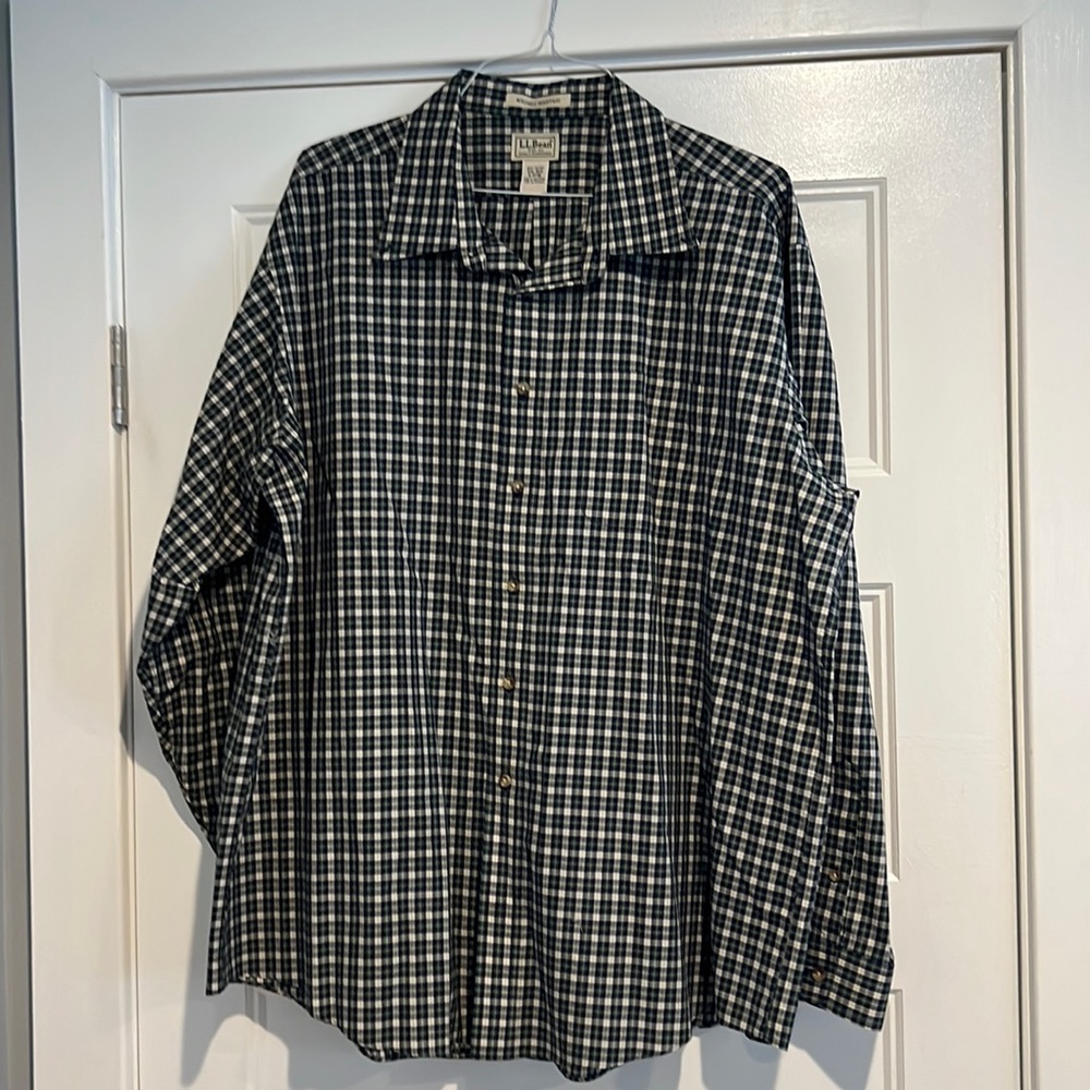 LL Bean Mens Long Sleeve Button Down Shirt